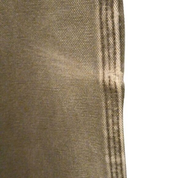 Dickies Mens Green Cotton Work Pants 44x32 With Pockets Button Fly Denim Jeans - Picture 3 of 13